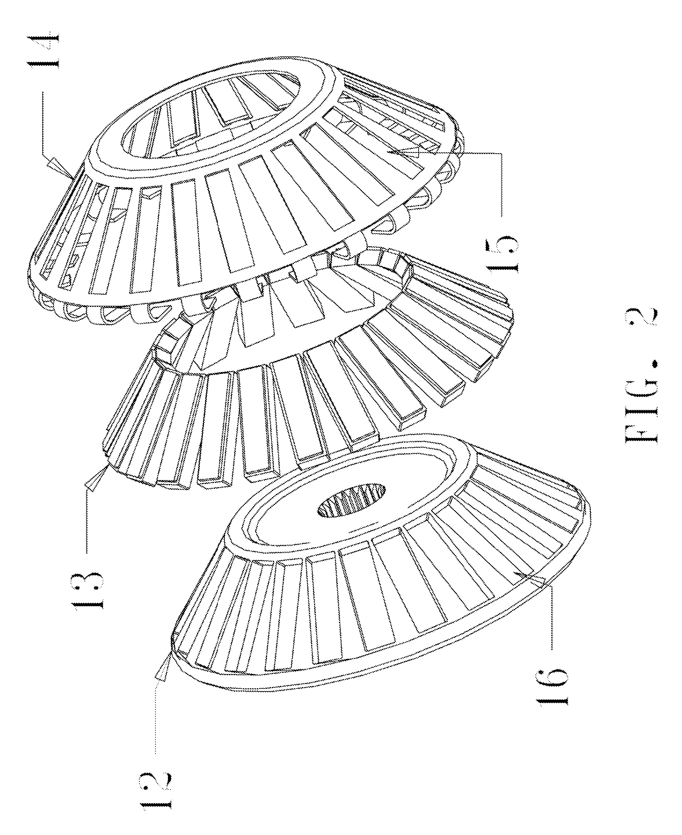 Sealess, liquid cooled eddy current energy absorption system