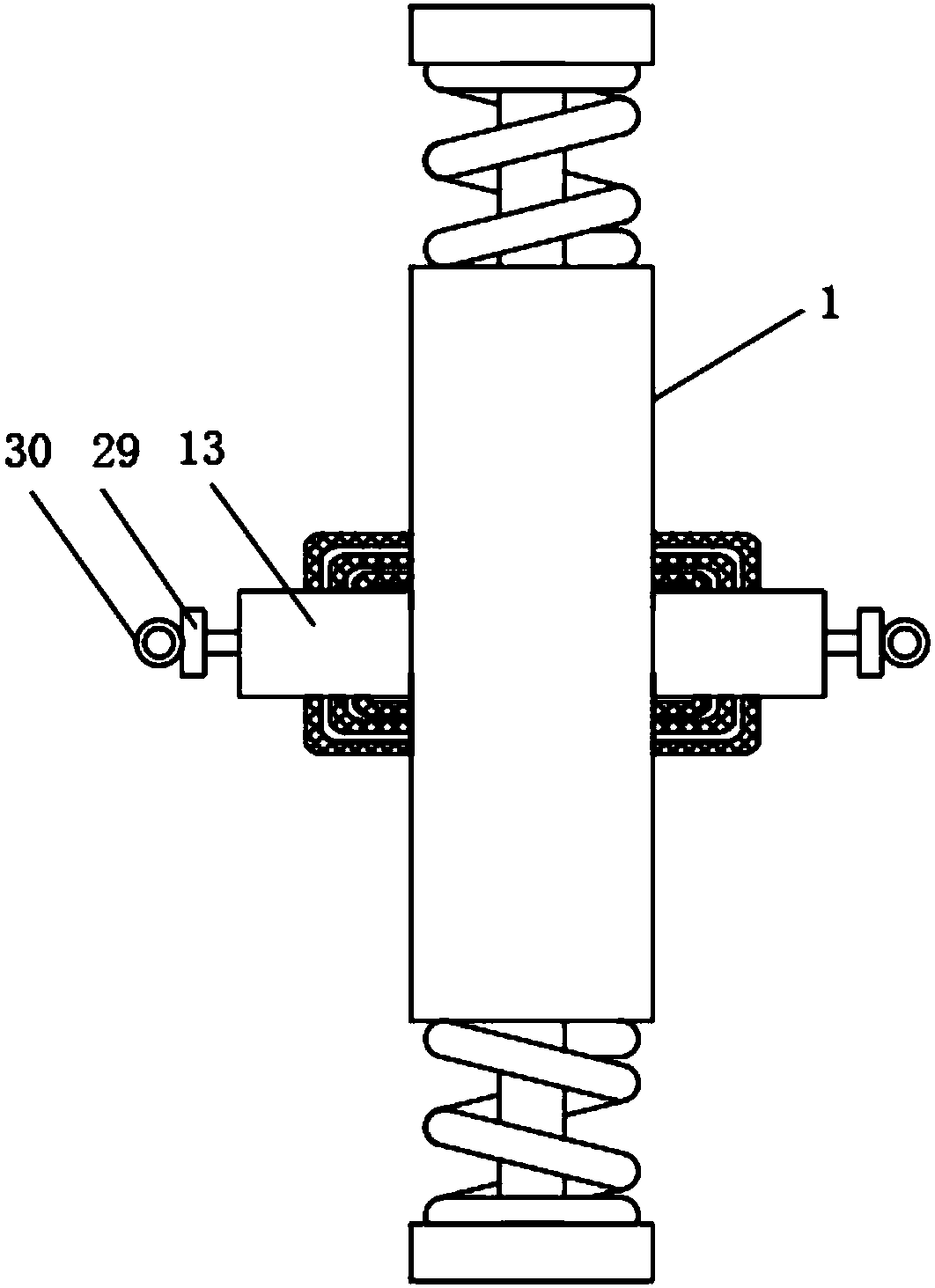 Damping device for new energy vehicle