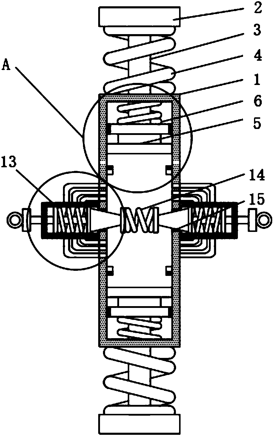 Damping device for new energy vehicle