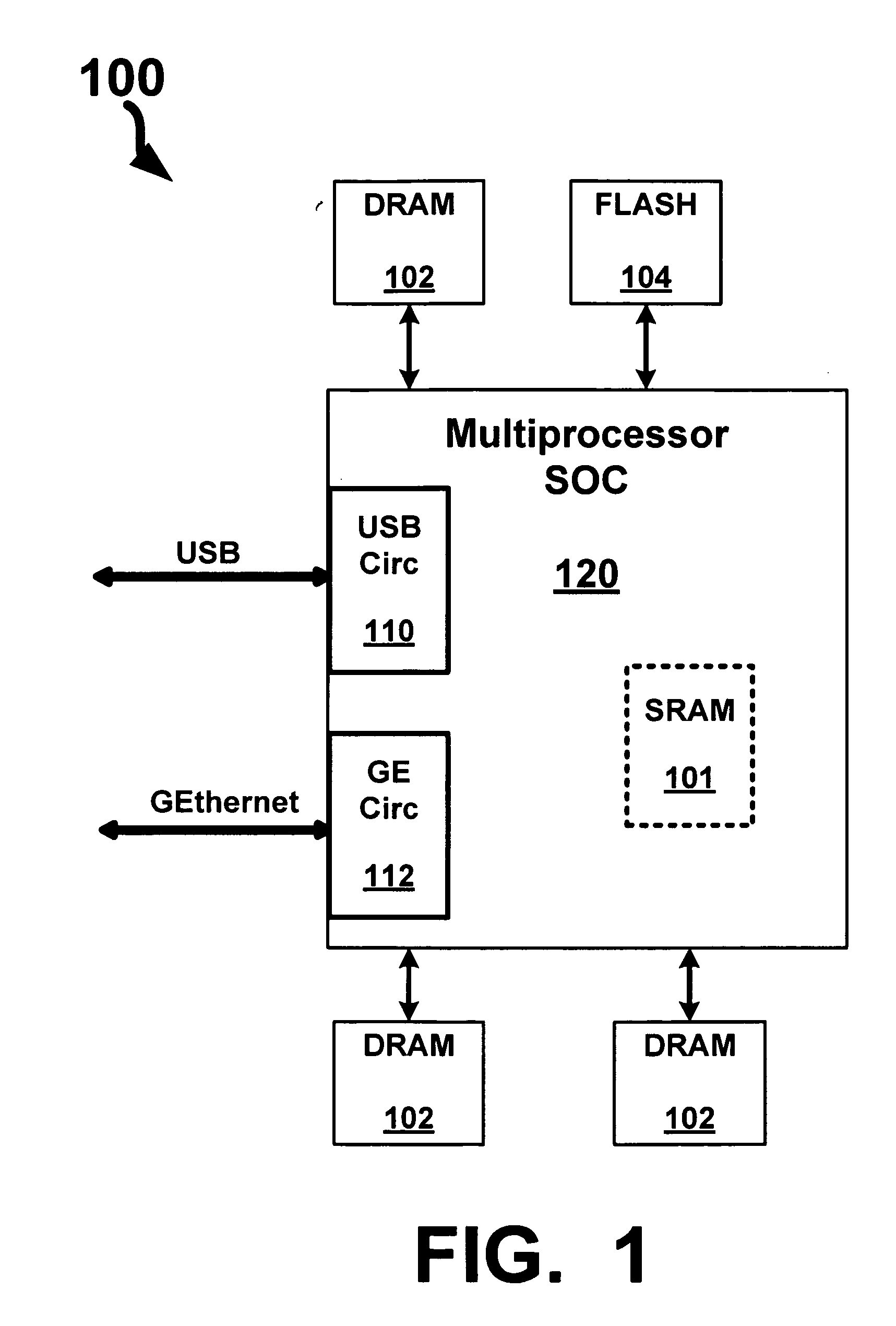 Multiple layers of memory implemented as different memory technology