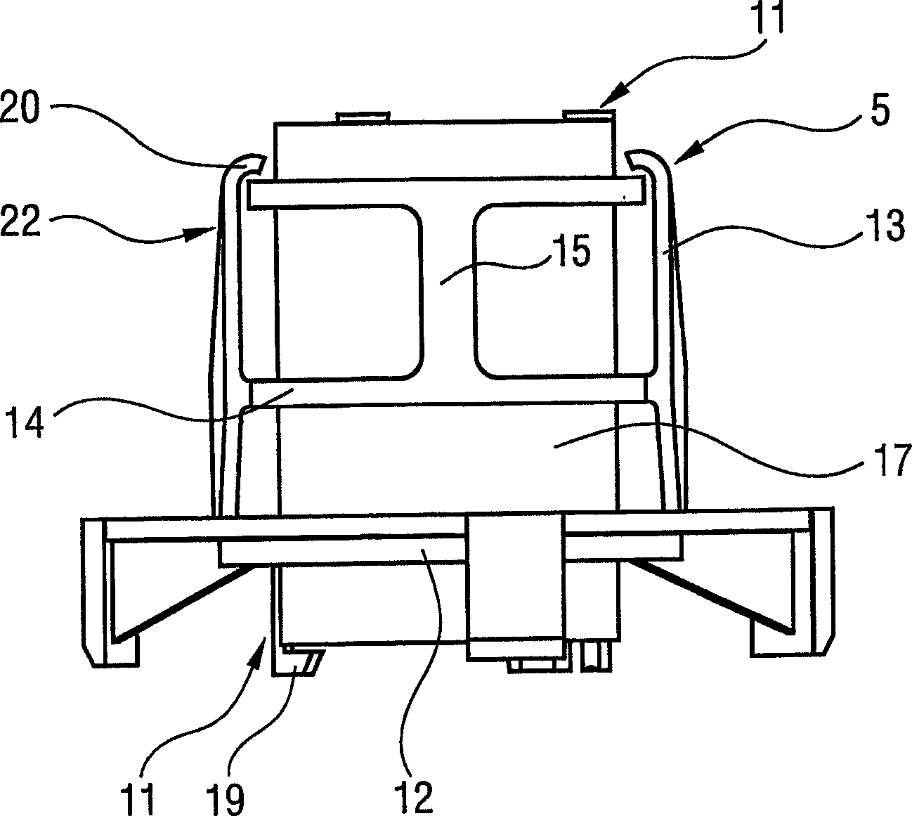 Device for retaining a fuel pump in a fuel container