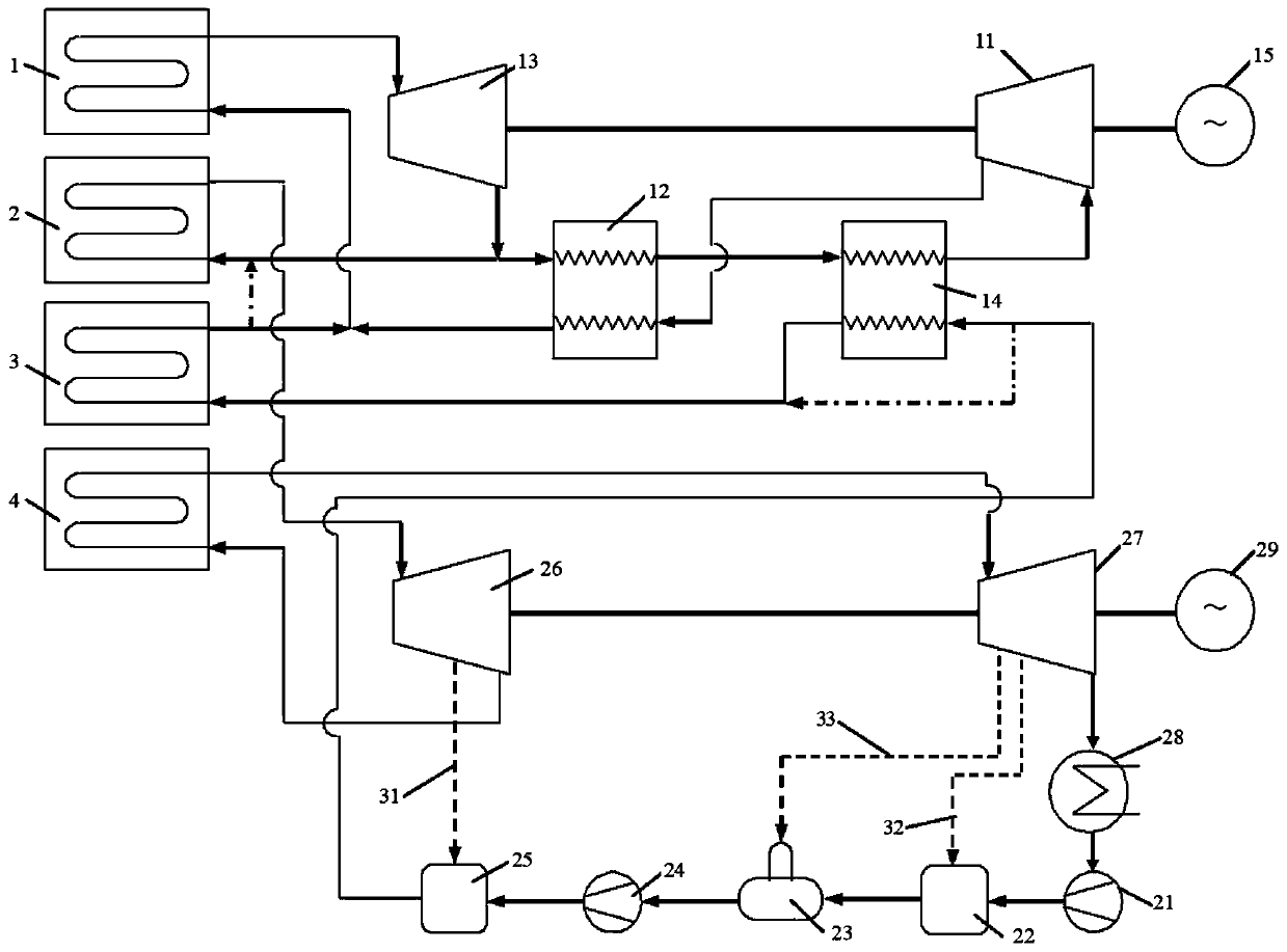 Steam turbine set of power station and power generation method of steam turbine set