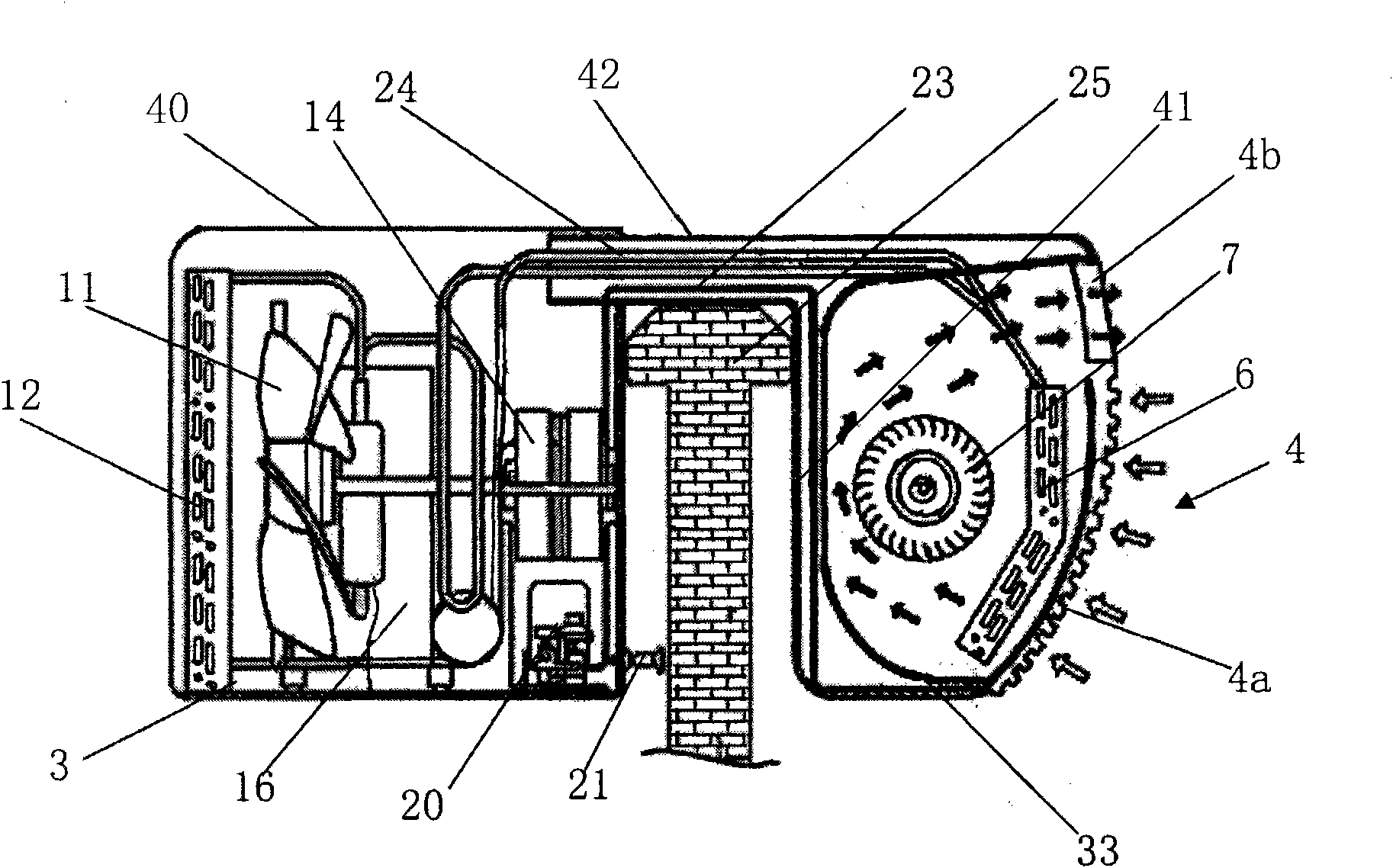 Saddle-shaped window type air-conditioner