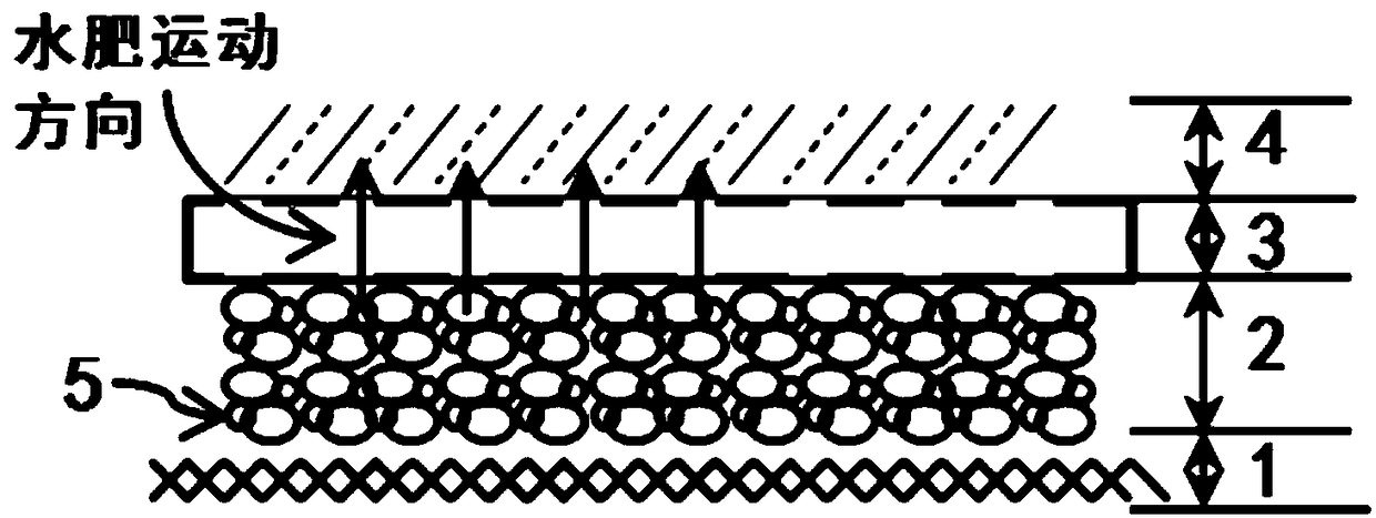 Seedling growing bed constructed with water-fertilizer carrier and diskless seedling growing method