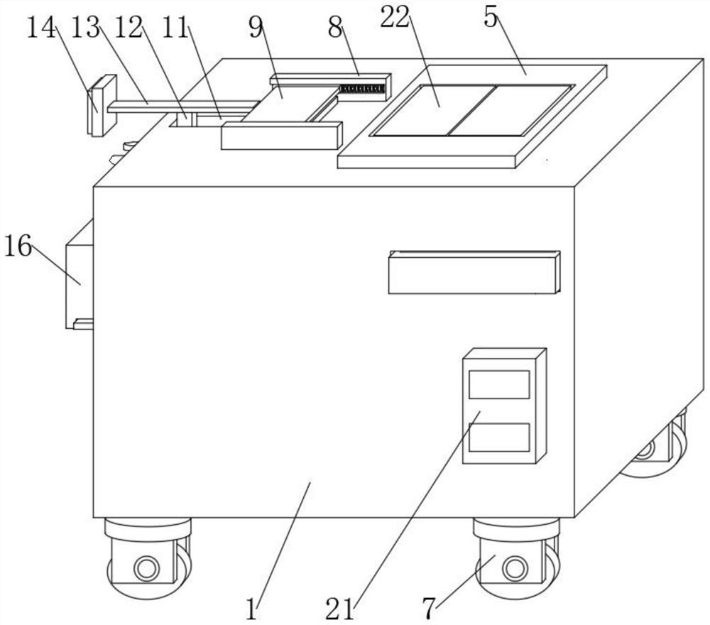 An operating room waste collection and treatment device