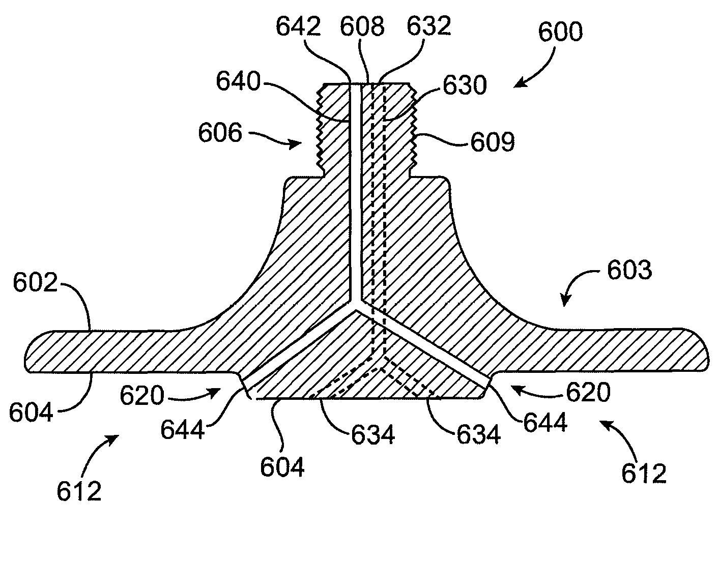 Dual top gas feed through distributor for high density plasma chamber