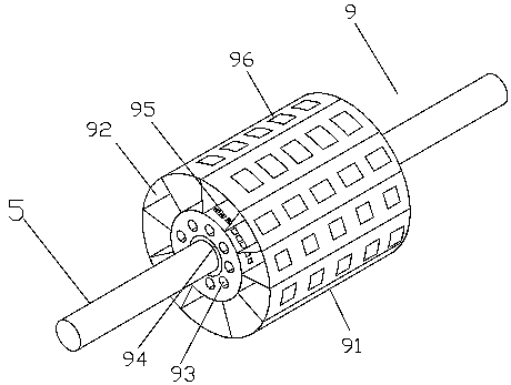 Intelligent drying device for waste steel strip