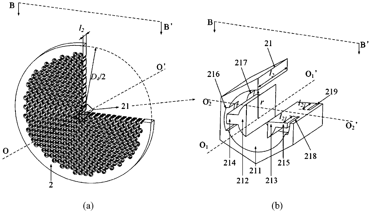 High-power mode conversion super-lens antenna capable of realizing beam deflection