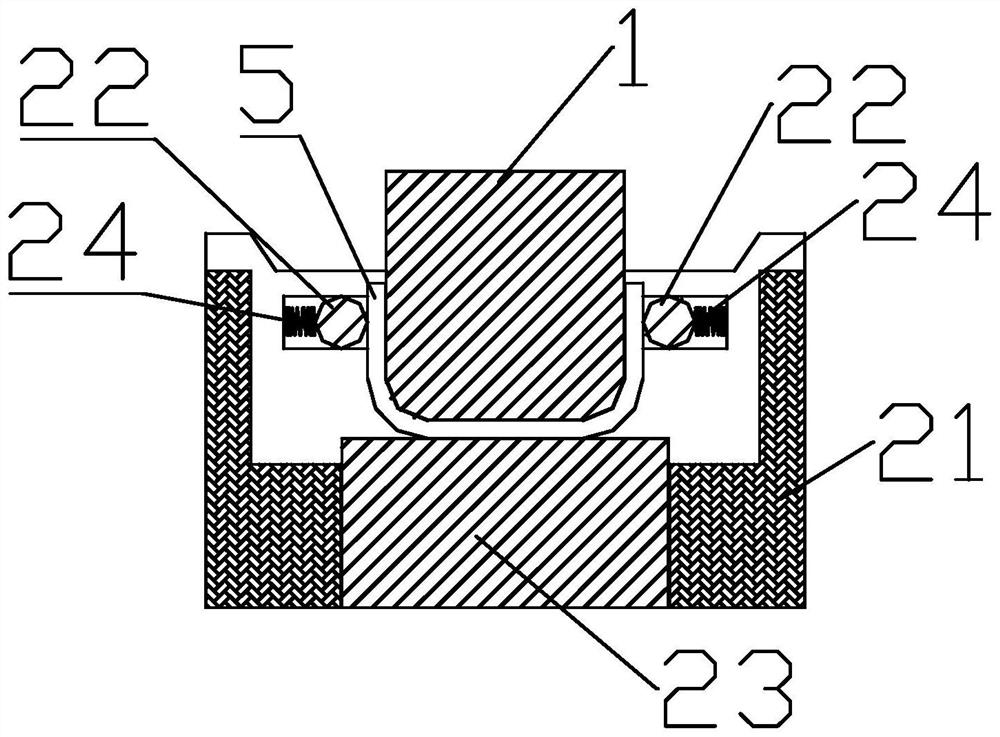 Forming mold for U-shaped spring