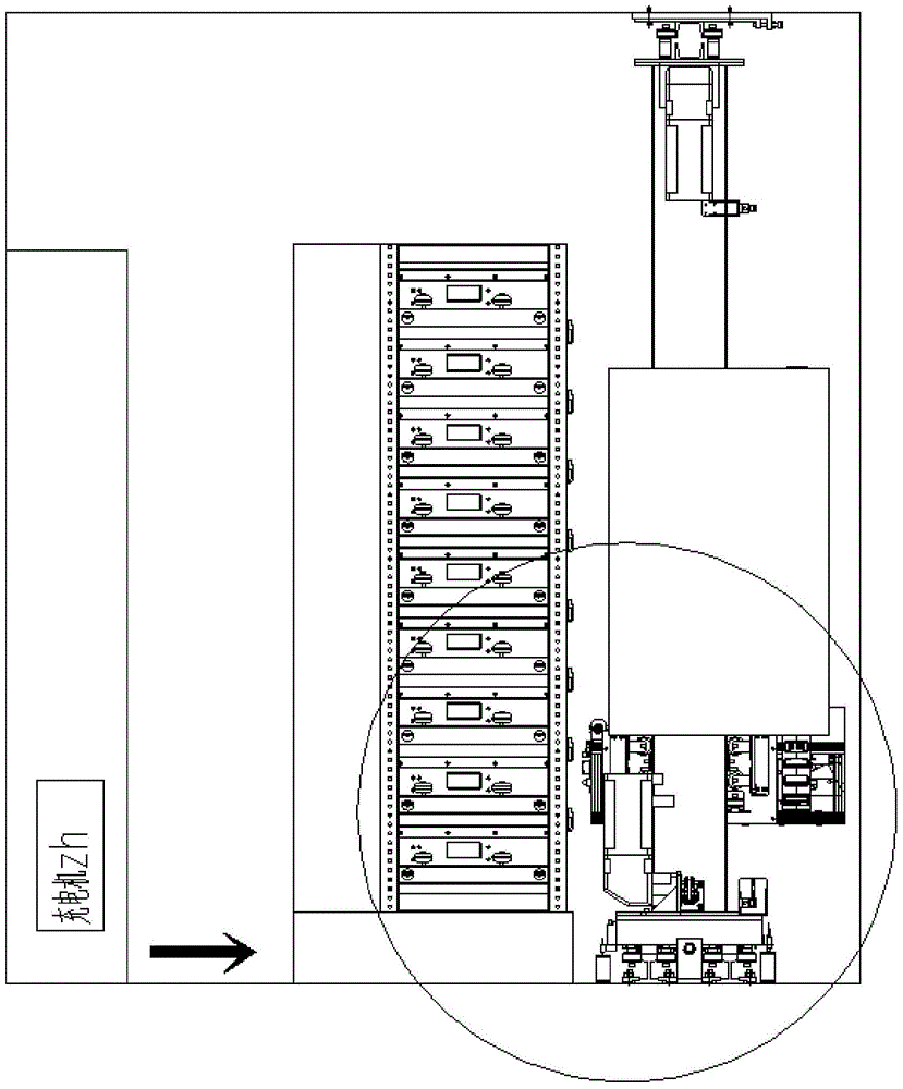 An electric vehicle intensive charging and swapping station