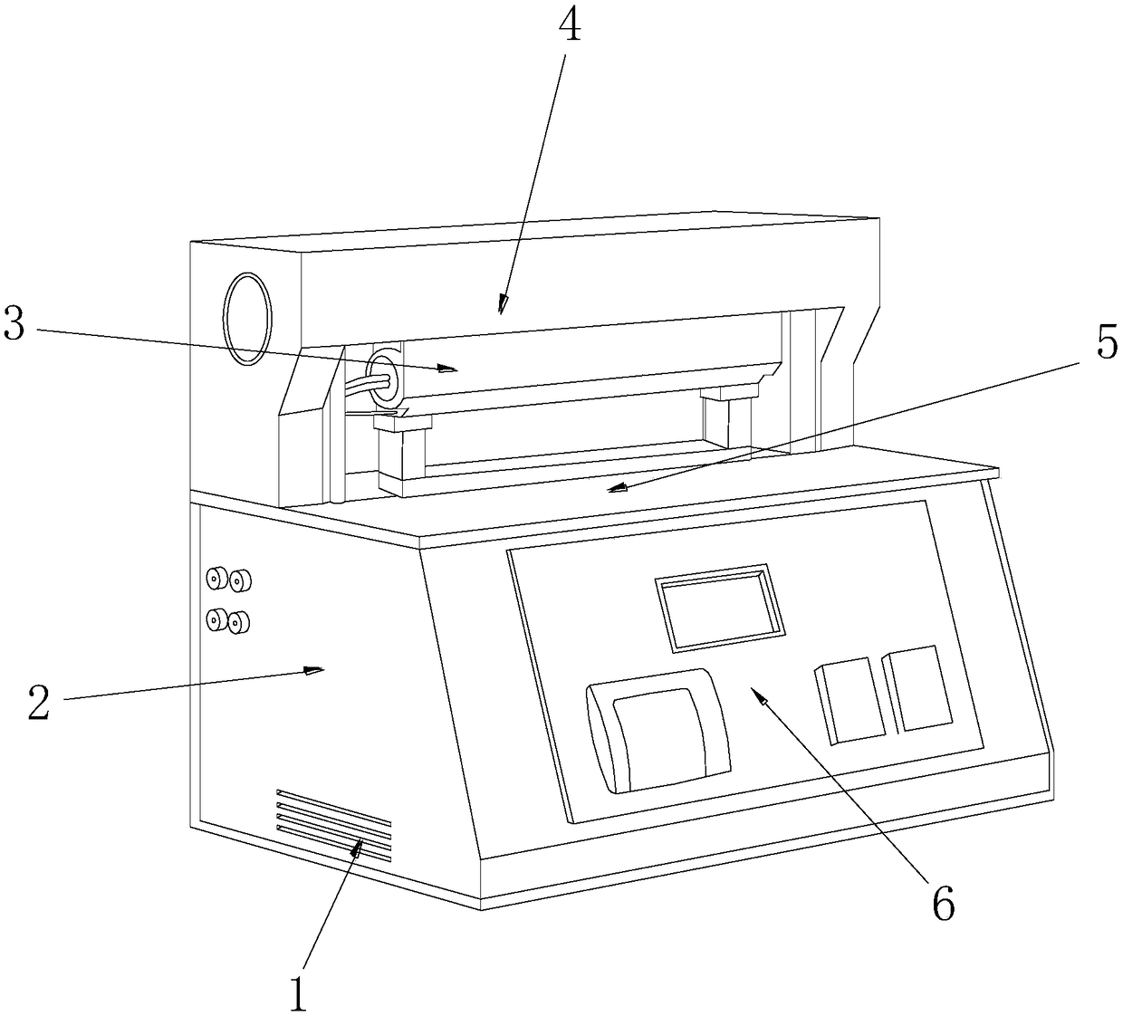 Plastic bag heat-sealing device