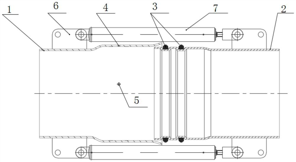 Large-caliber double-rubber-ring faucet-socket anti-corrosion steel pipe and installing method thereof