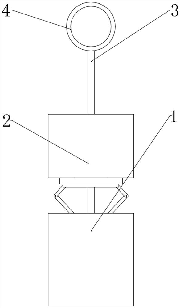 Portable soil sampling device for wetland ecological restoration