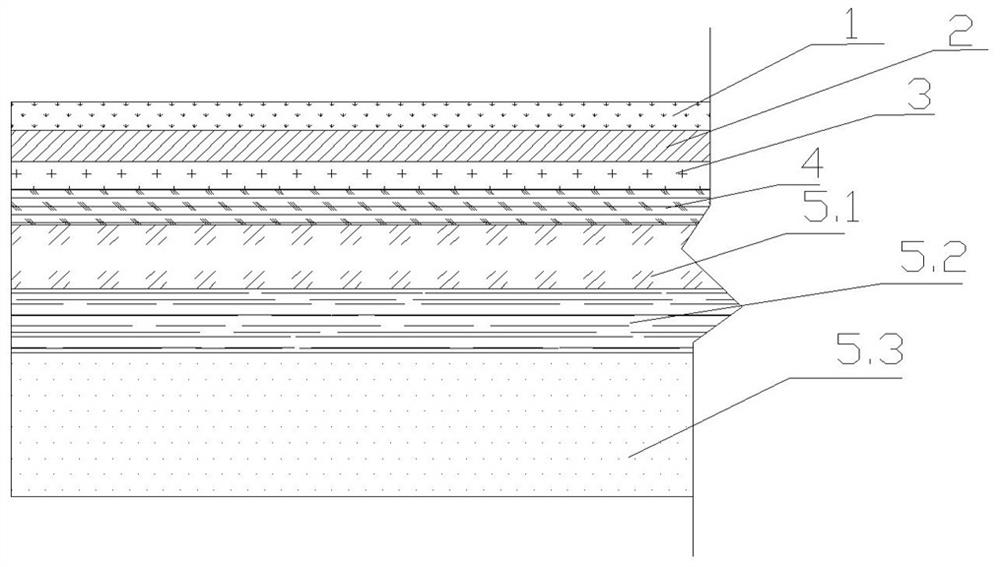 Emulsified asphalt cold-recycled pavement structure and rapid maintenance method of pavement