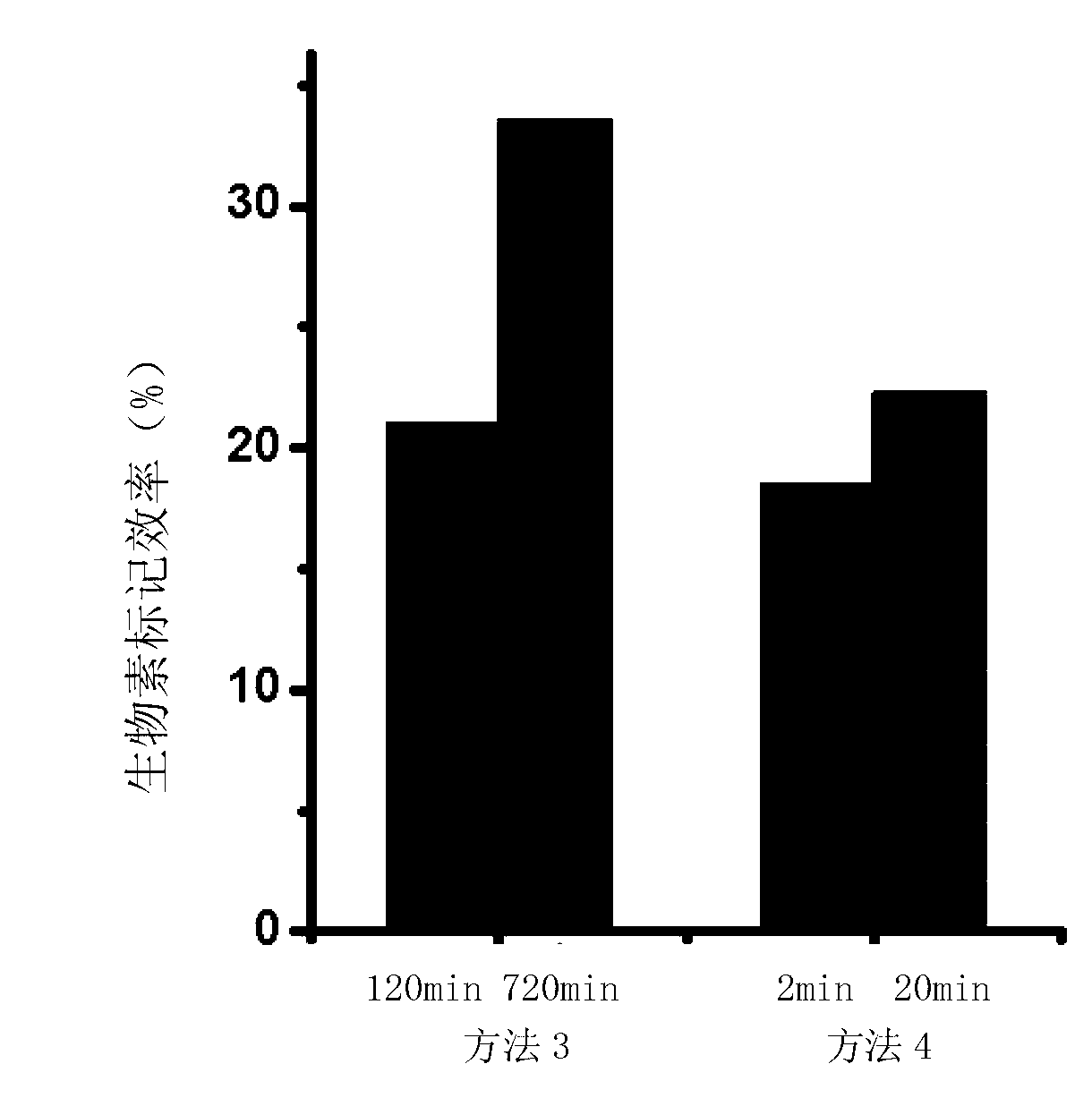 Method for performing 3' end biotin labeling on DNA fragments