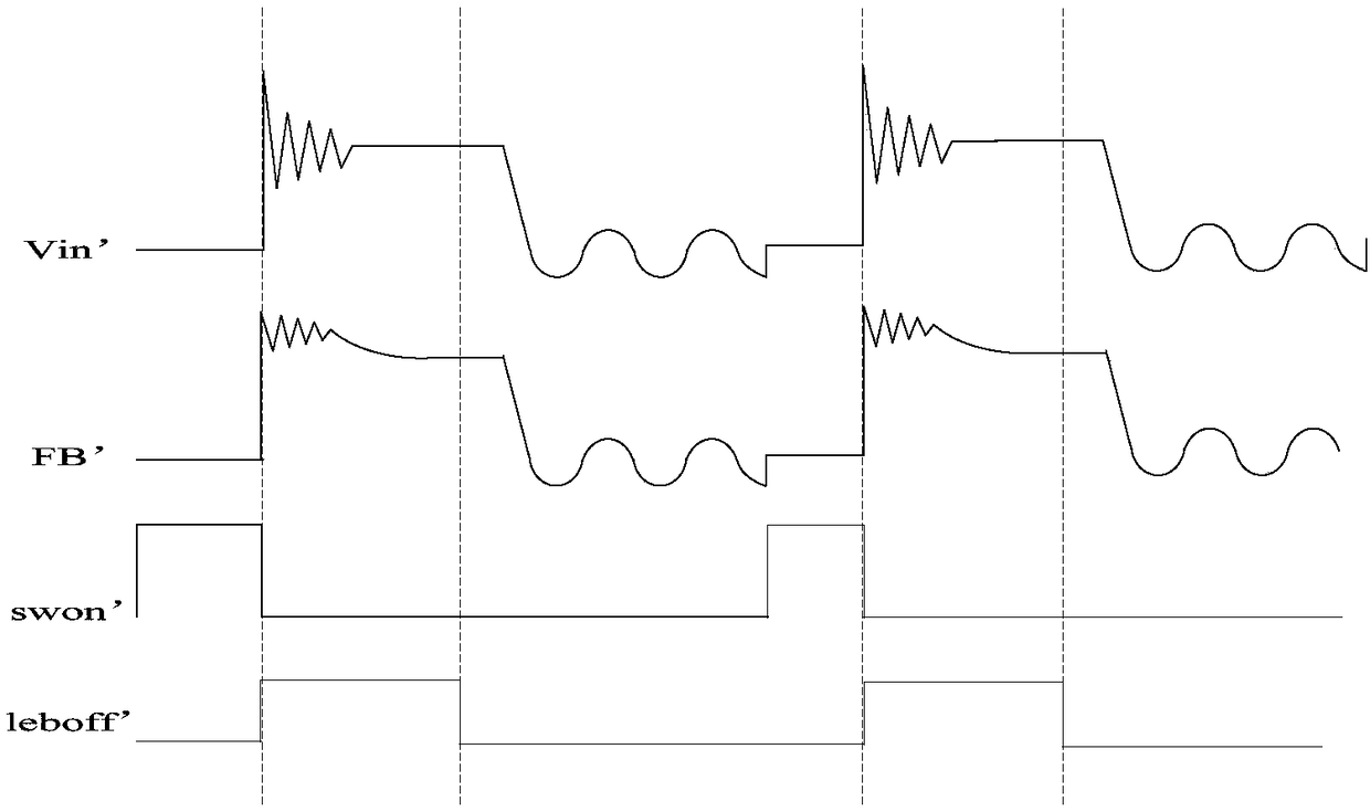 The anti-interference detection circuit of the feedback pin of the led driver chip