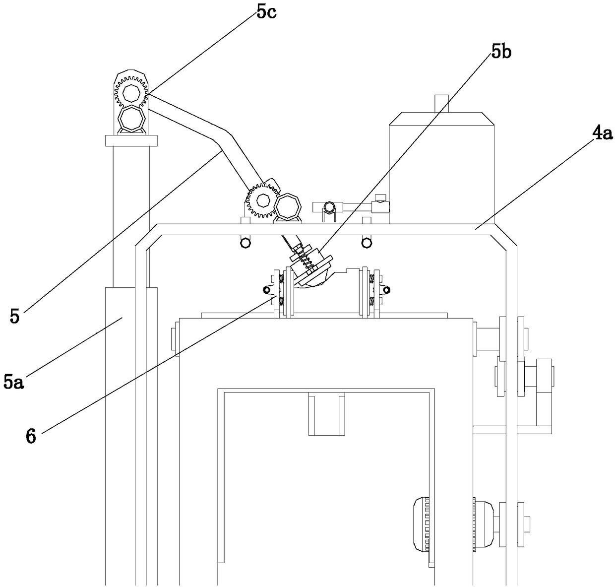 Working method of automatic building line strip spraying equipment