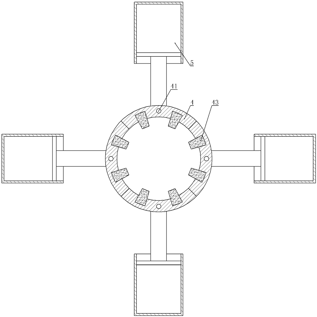 Gear extrusion forming device