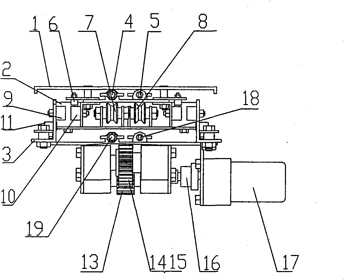 Light bidirectional fork for stacker