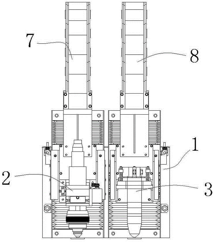 Table type laser and plasma cutting all-in-one machine