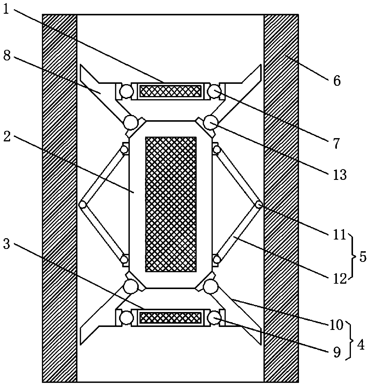 Supple crawling actuating mechanism