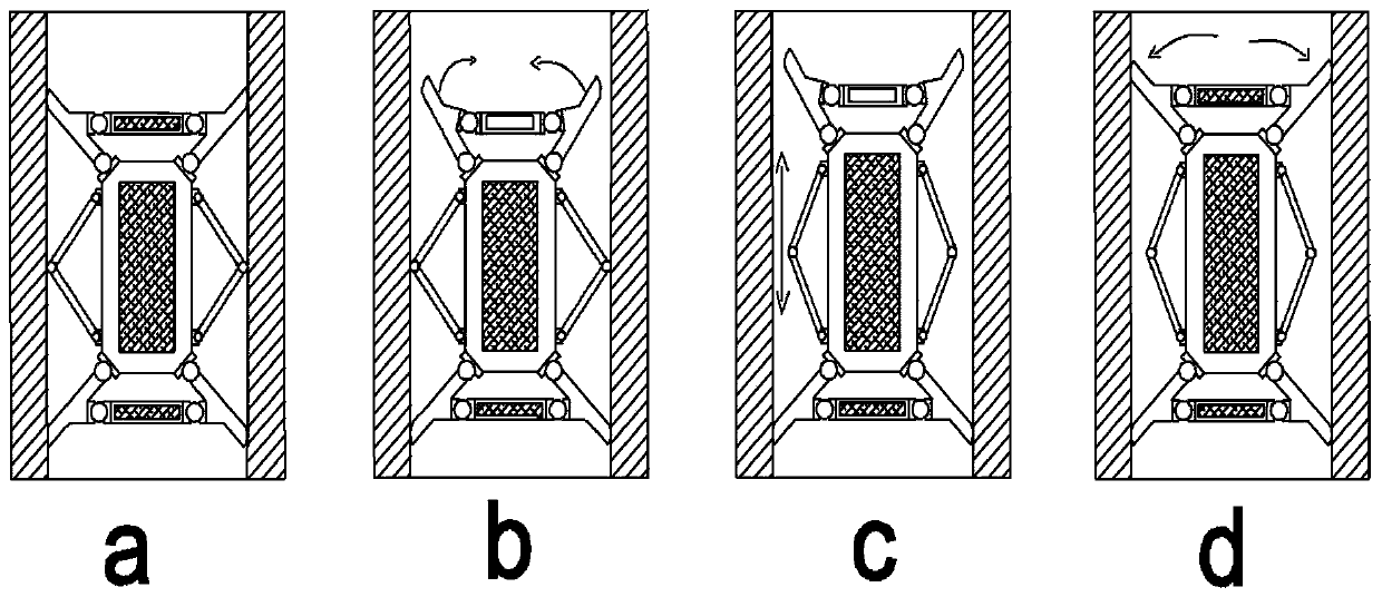 Supple crawling actuating mechanism