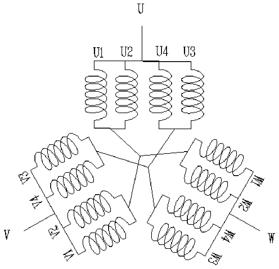 Flat wire motor stator and flat wire motor