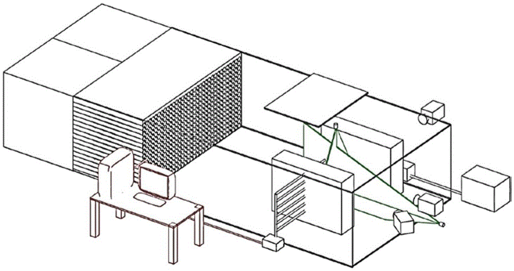 Experimental facility for researching emission and diffusion of vehicle pollutants of urban street canyon roads