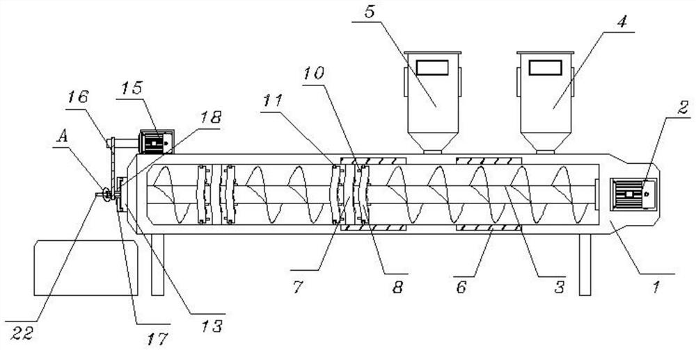 Extruder for manufacturing composite particles for efficiently shielding neutron gamma radiation