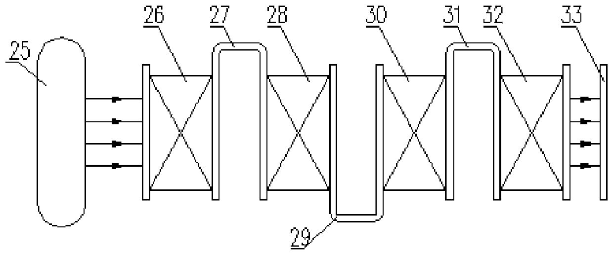 High-temperature and high-pressure waste incineration pi type boiler