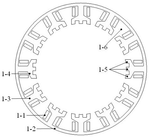 Stator short-distance separation type motor structure