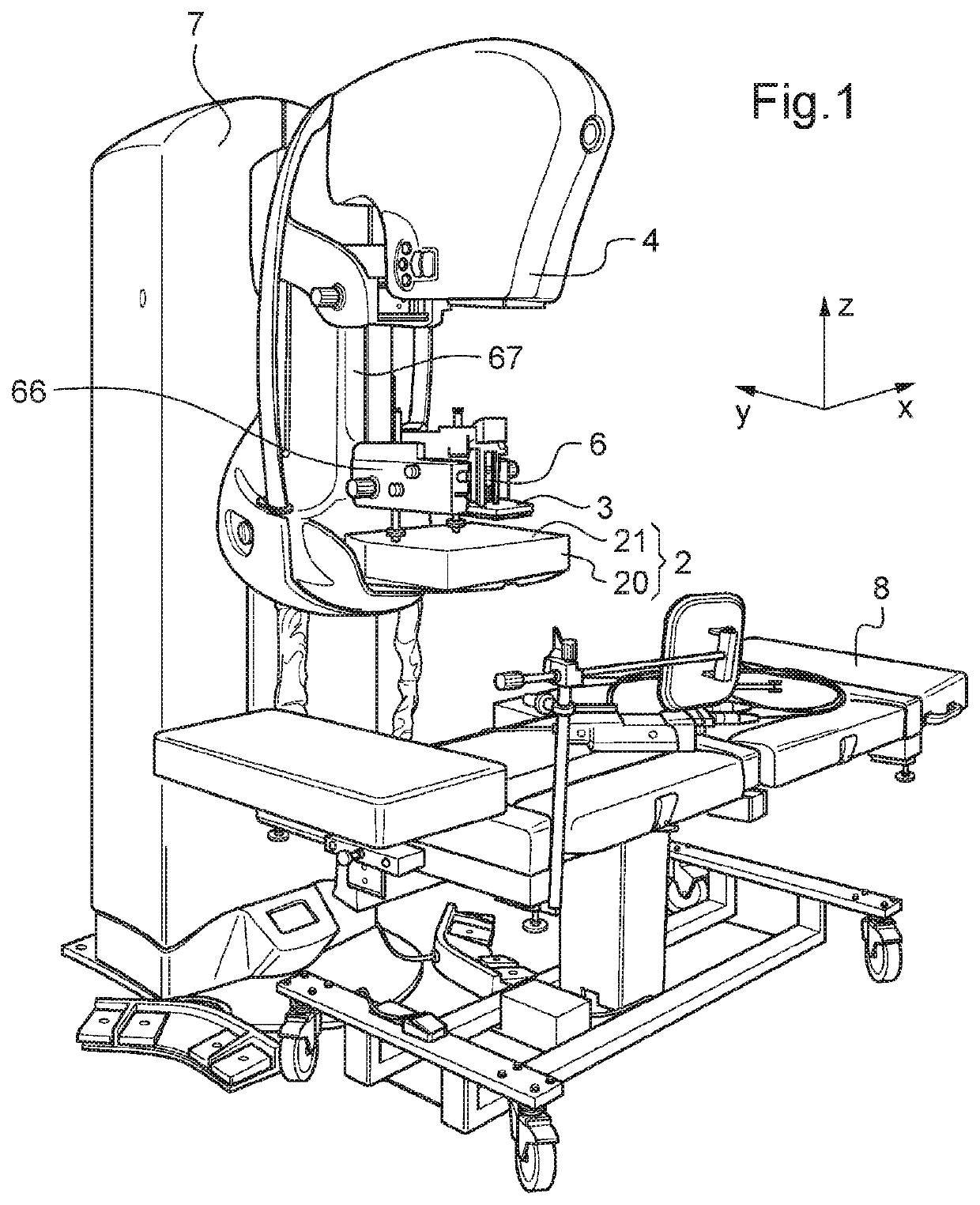 Biopsy method and associated biopsy device