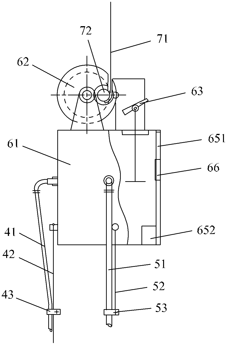 Hanging-basket-type high-rise building firefighting fire extinguishing system