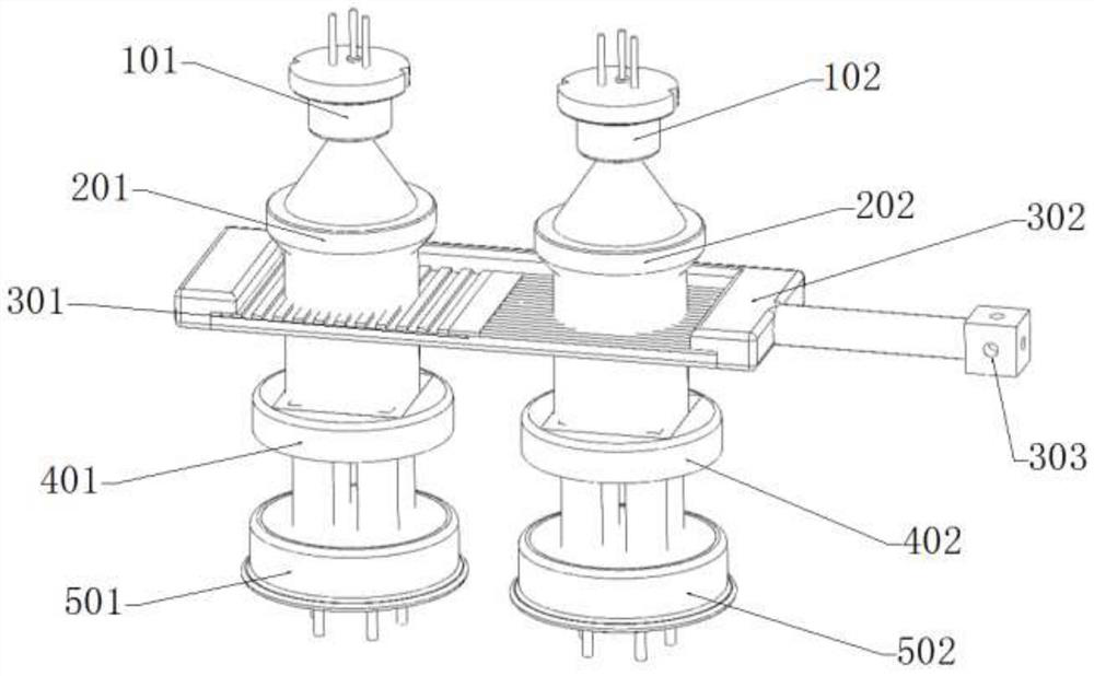 Two-dimensional micro-displacement sensor based on four-quadrant grating and detector