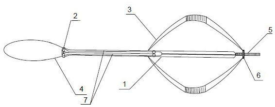 Lens nucleus pre-splitting device suitable for micro-incision cataract ultrasonic emulsification operation