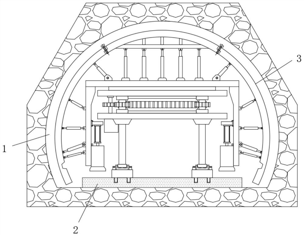 Multifunctional variable-section lining trolley for tunnel and using method thereof