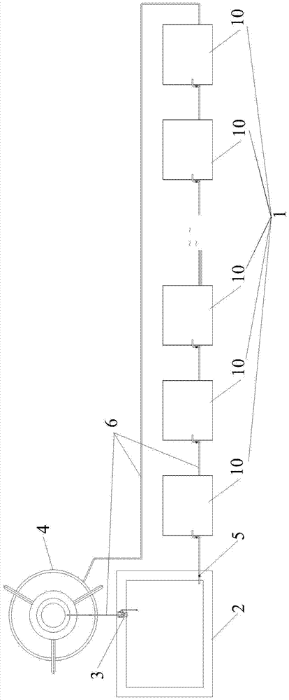 Plant growth nutrient solution circulation cooling device