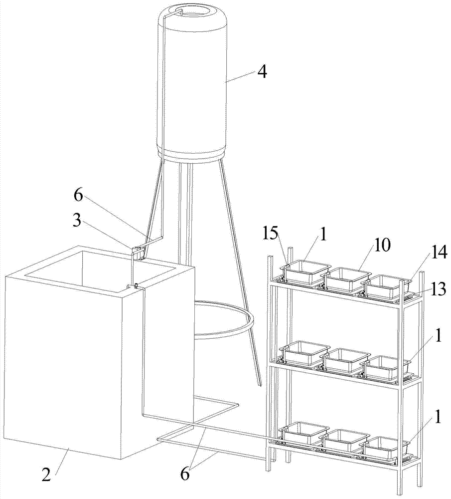 Plant growth nutrient solution circulation cooling device