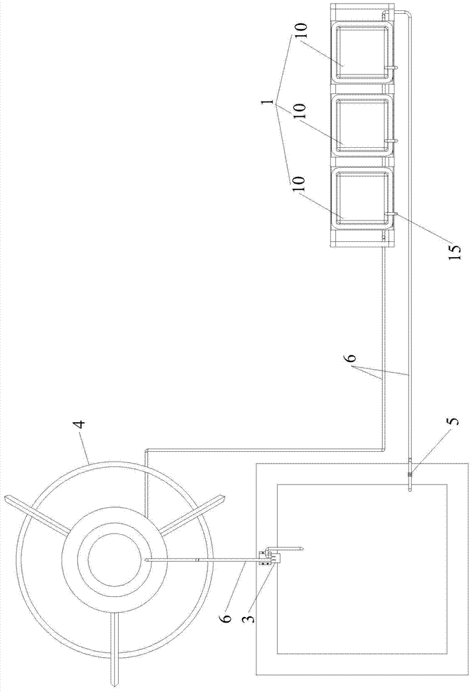 Plant growth nutrient solution circulation cooling device