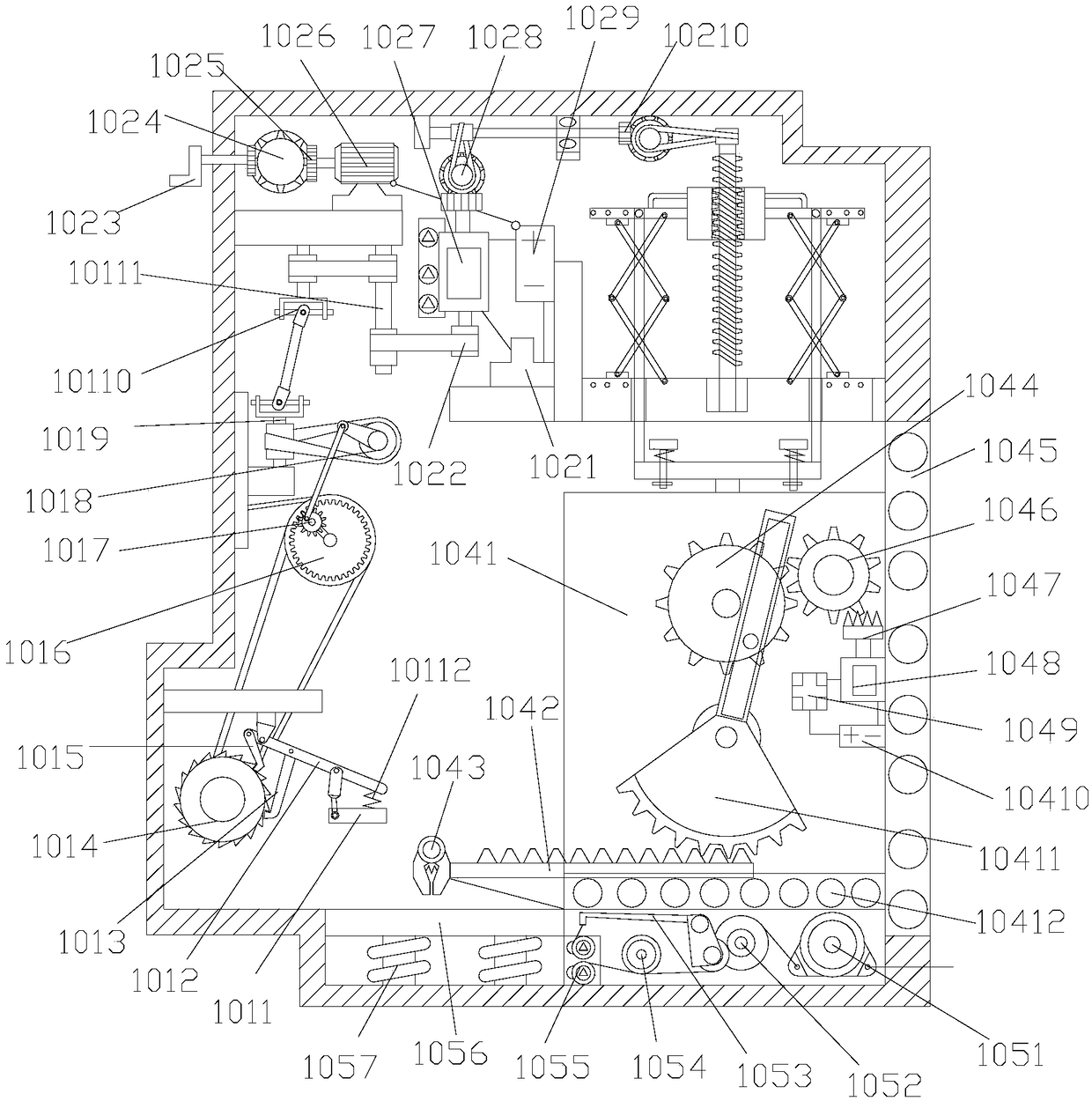 Reciprocating clothing tape folding machine