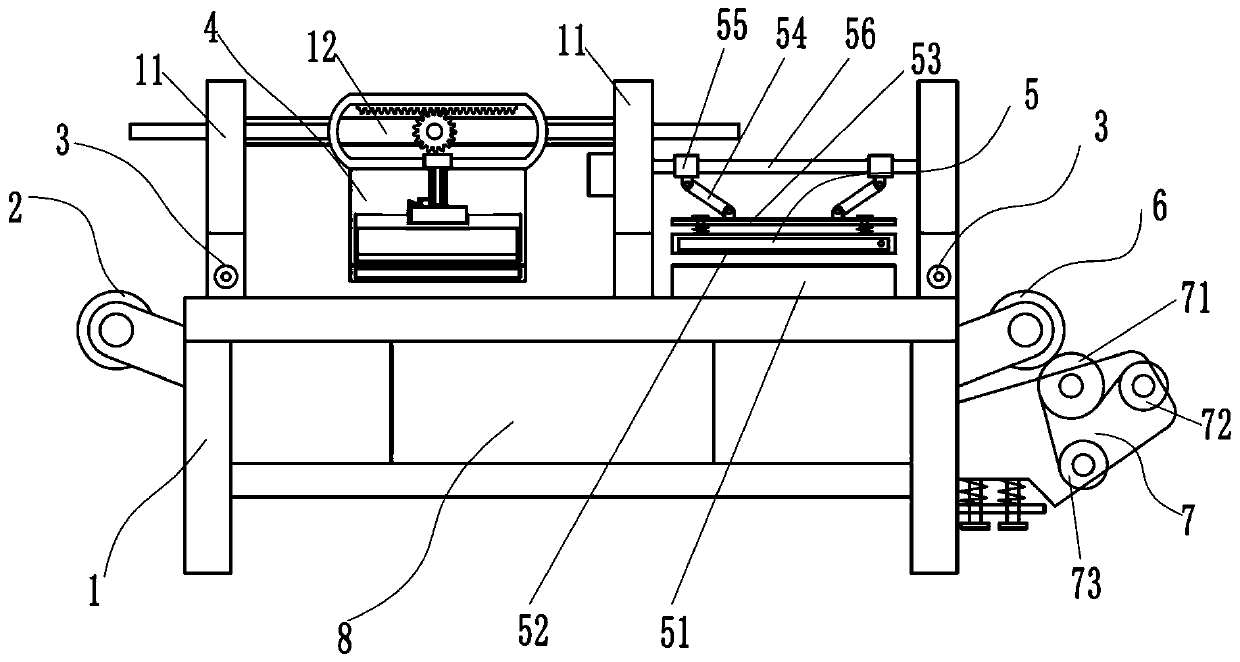 Cloth ironing device for garment production