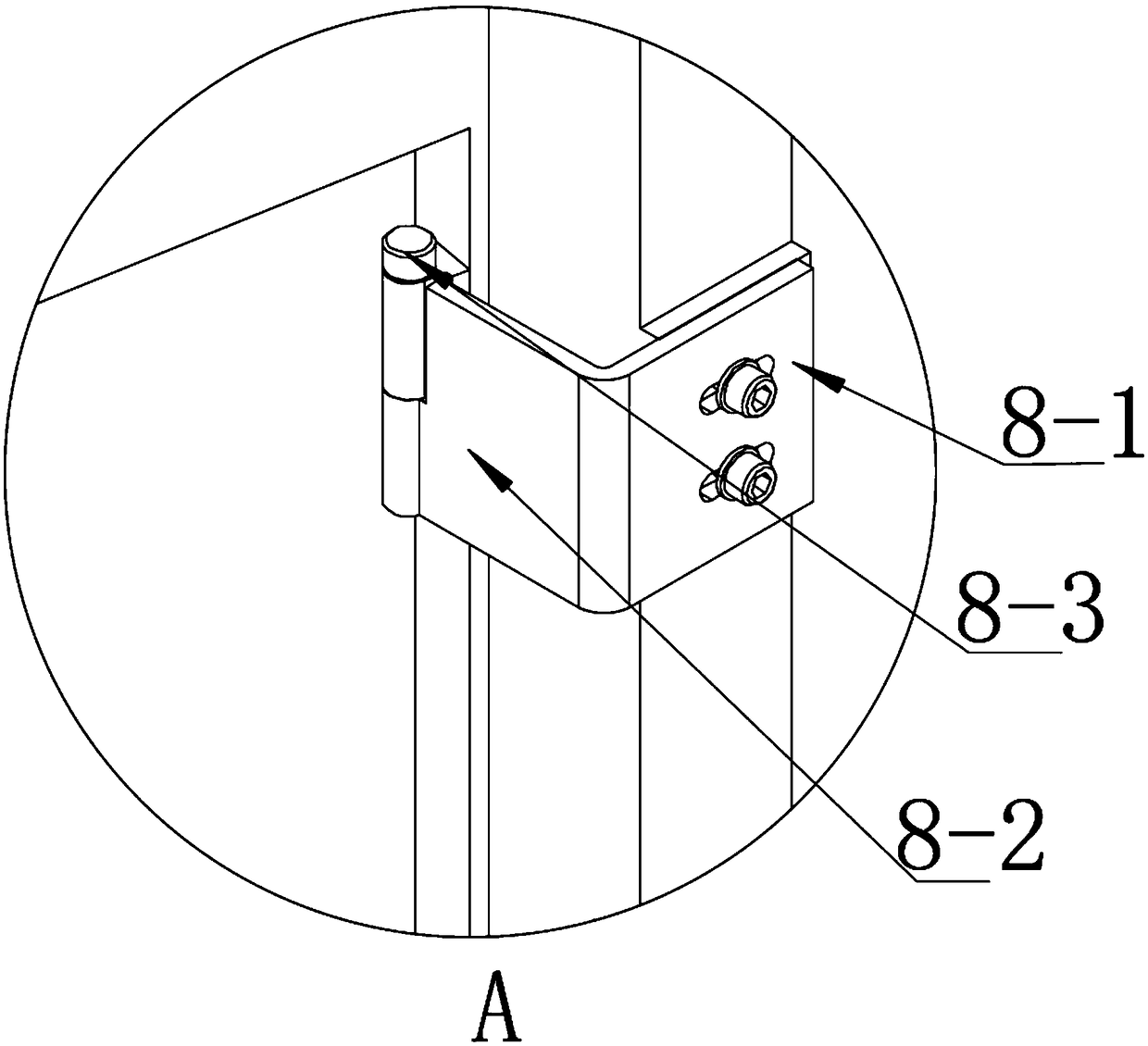 Machine frame for blowing molding machine