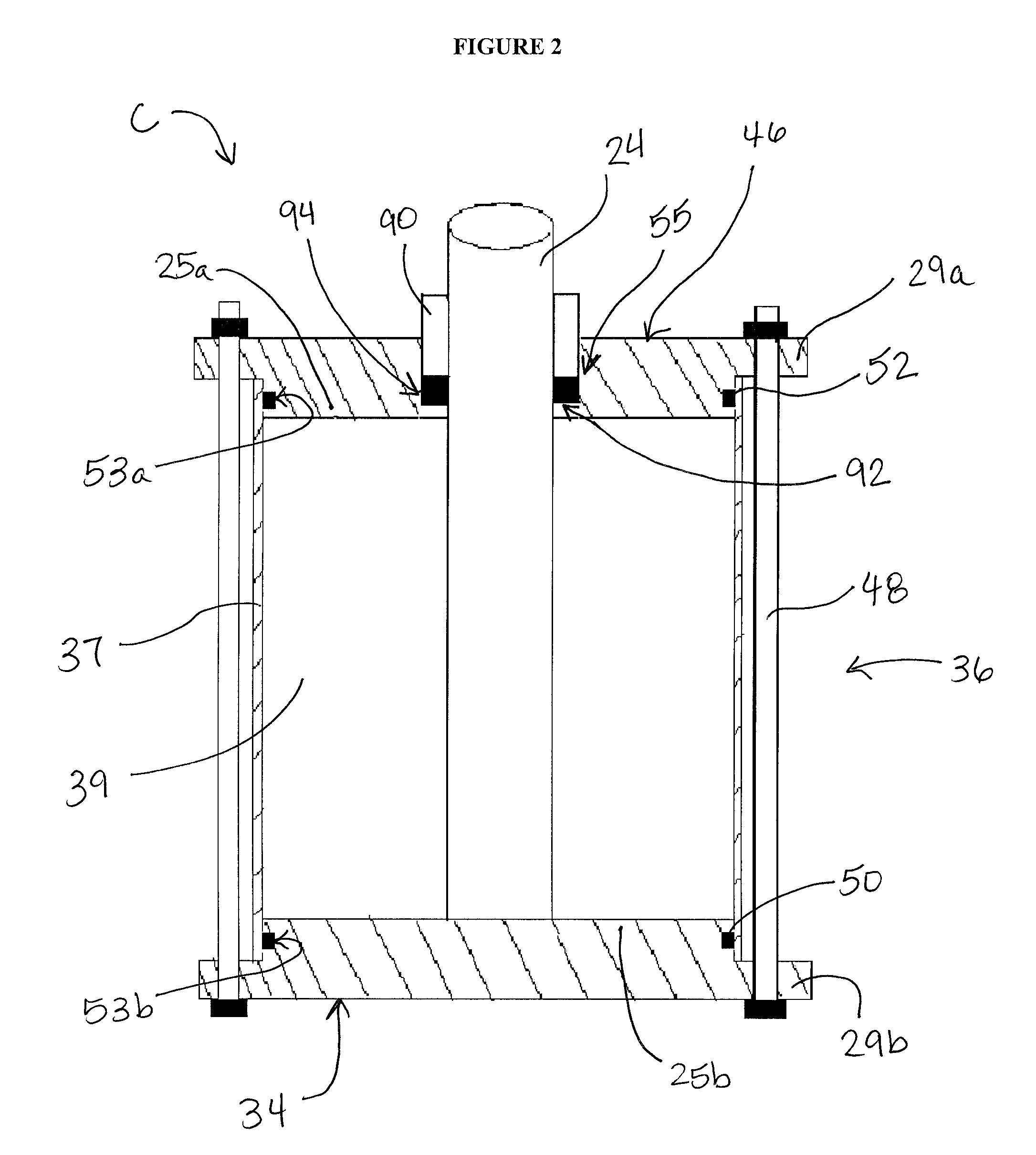 Stuffing box for walking beam compressor