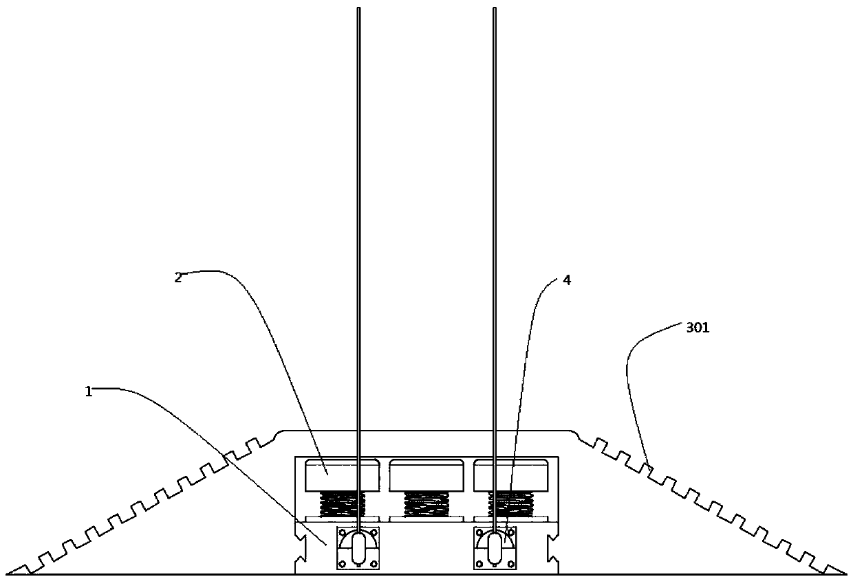 A chassis lifting device based on a four-post lift