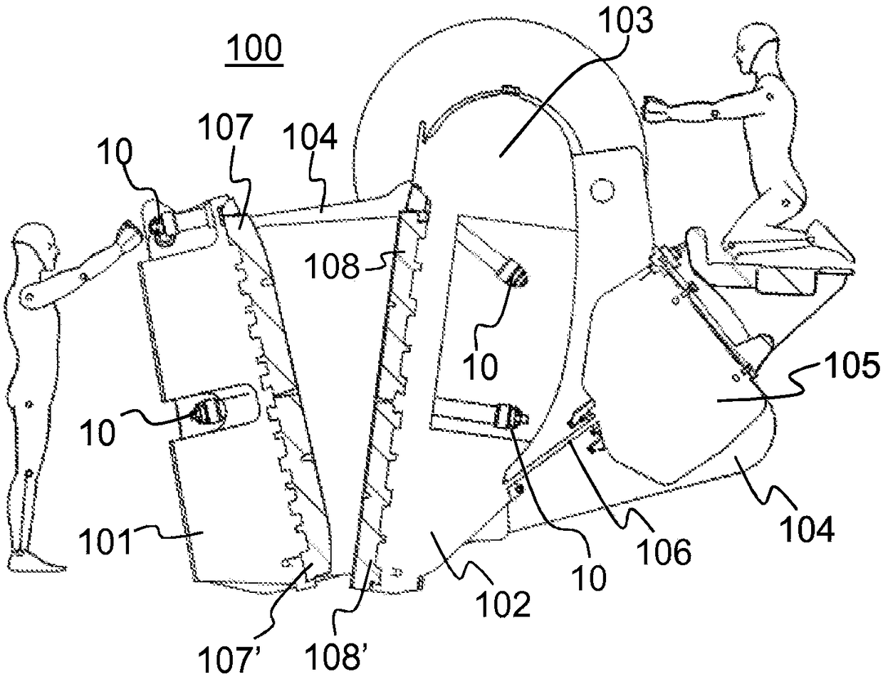 Locking member, locking device, jaw crusher, plant for processing mineral materials and method for adjusting tightness of wear-resistant parts