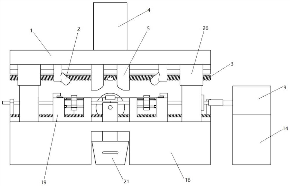 Vision-based batch axial component pin cutting and bending device