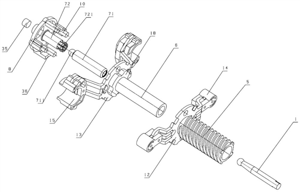 A non-synchronous reset method of a double-bracket brake booster