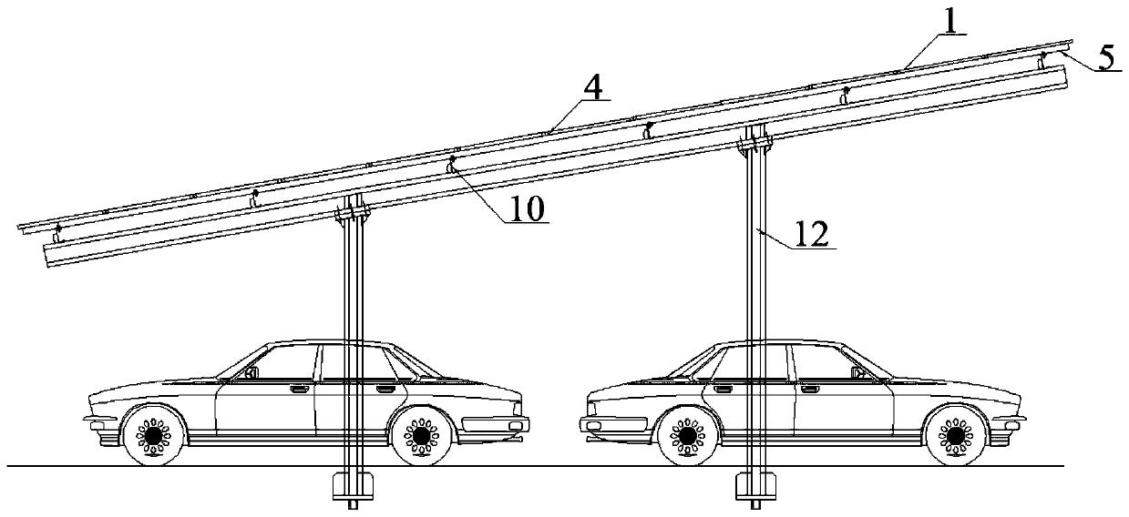 Waterproof system of photovoltaic shed assembly and waterproof photovoltaic shed