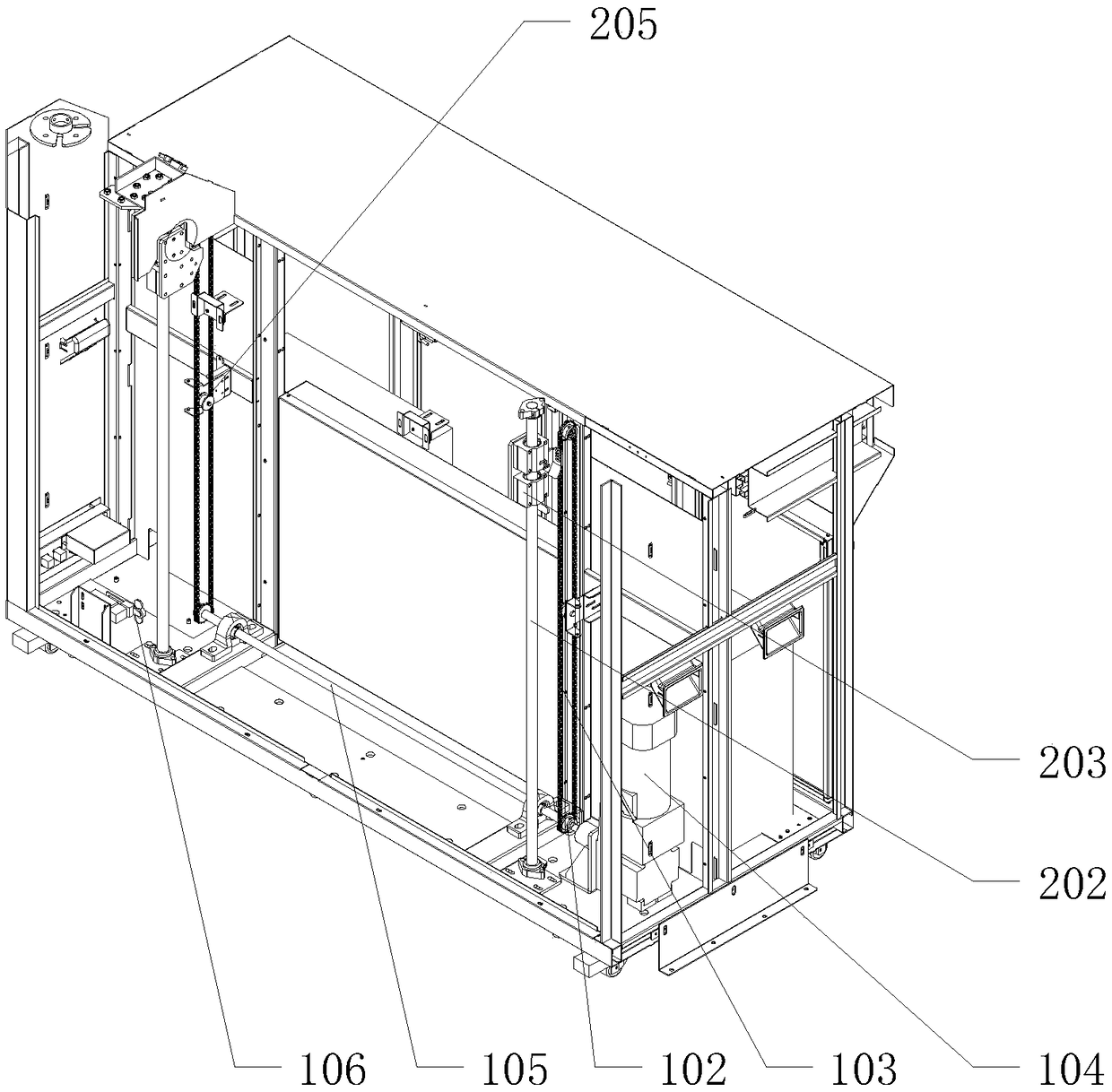 Panel lifting device and multimedia terminal