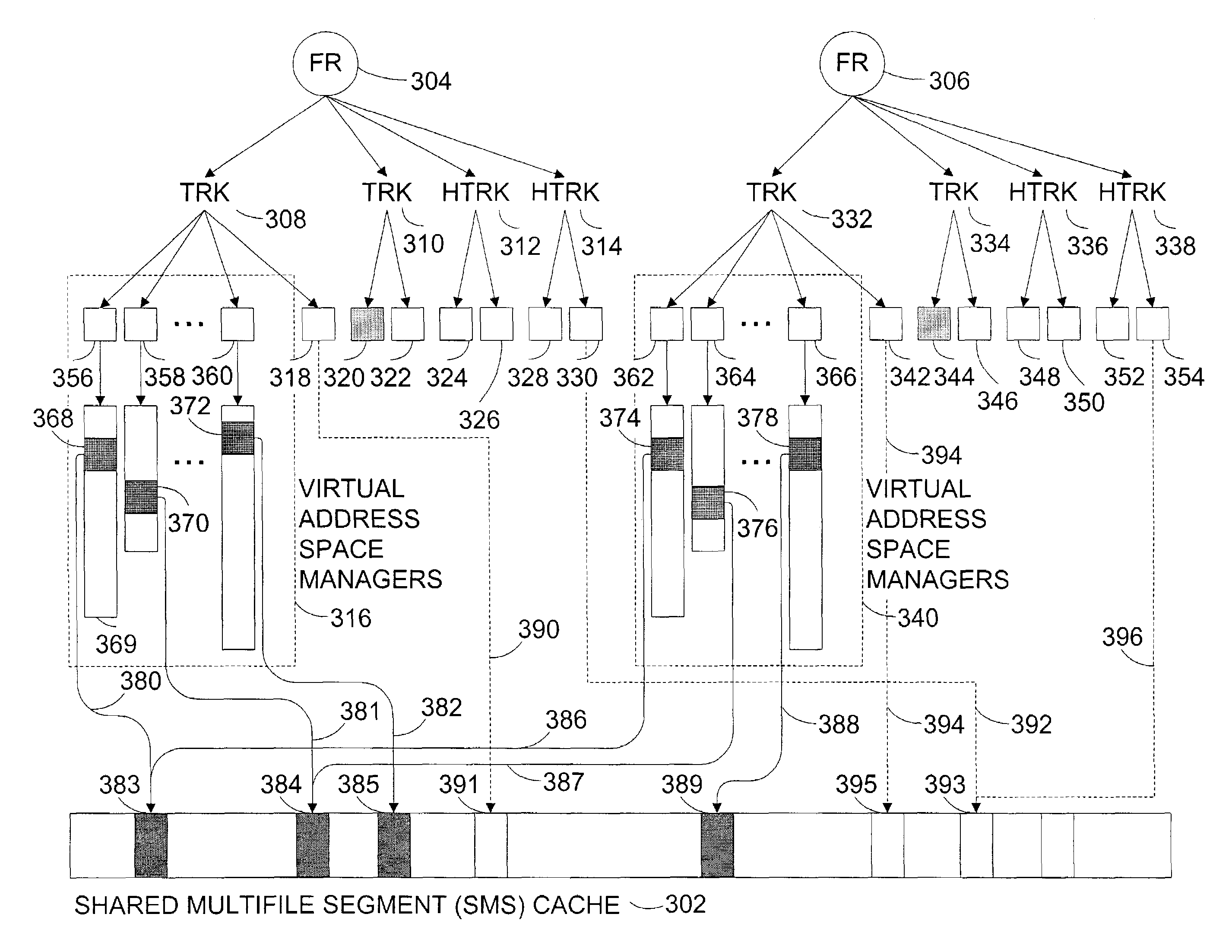 Systems and methods for the efficient reading of data in a server system